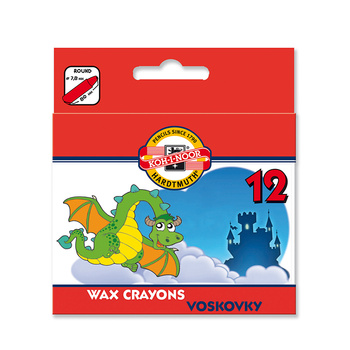 Koh-I-Noor Kredki Woskowe 8232 12 Kolorów