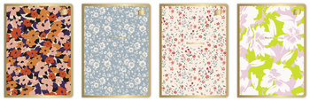 INTERDRUK ZESZYT A5 60K. KRATKA 70G METALLIC FLORAL