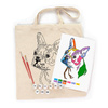 Rosa Talent Zestaw - Torba Do Malowania Bright Pug, Bawełna 220 G. 38x42 Cm