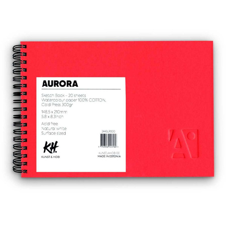 Aurora Szkicownik Na Spirali A5 20ark. 300g 100% Bawełny Średnioziarnisty 2443lr500
