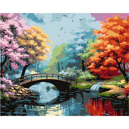 Malowanie Po Numerach Podobrazie 40x50 Cm Niki4 Most