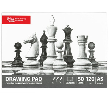 Rosa Studio Szkicownik, A5, 50 Ark., 120 G. Szachy
