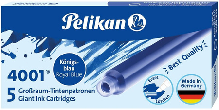 Pelikan Naboje Długie 5 Szt. Niebieskie