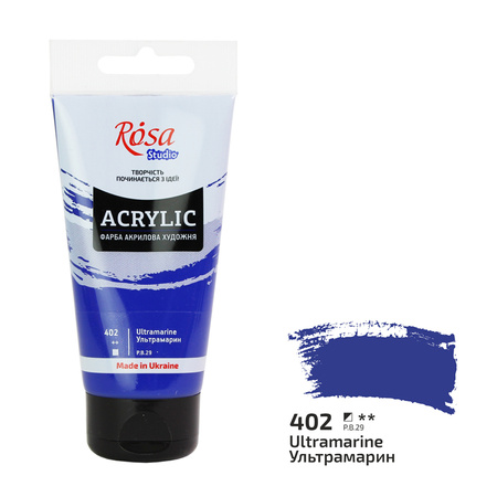 Rosa Studio Farba Akrylowa Ultramarine 402 75 Ml