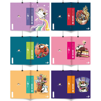 Be More Zeszyt A4 Meow Kratka 72 Strony 100 G.