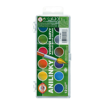 Koh-i-noor Farby Akwarelowe 174503 12 Kol. Anilinky Brilliant (174520)