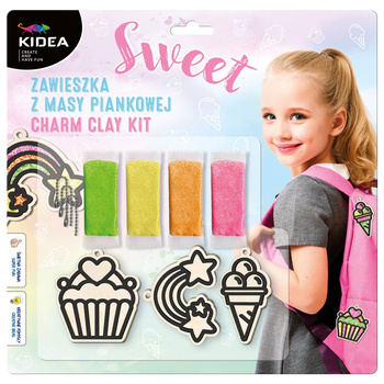 Kidea Zestaw Kreatywny Zawieszka Z Masy Piankowej Sweet