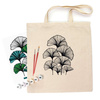 Rosa Talent Zestaw - Torba Do Malowania Ginko Leaves, Bawełna 220 G. 38x42 Cm