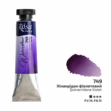 Rosa Gallery Farba  Akwarelowa  Quinacridone Violet 749 10 Ml Tuba