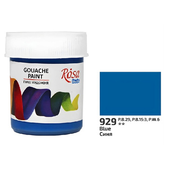 Rosa Studio Farba Gwaszowa Blue 929 40 Ml