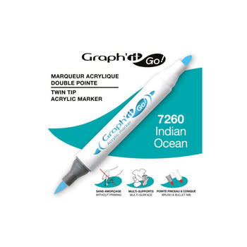 Graph'it Go! Marker Akrylowy Dwustronny Indian Ocean 7260