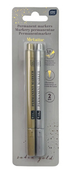 Interdruk Markery Metaliczne 2szt. Silver/Gold