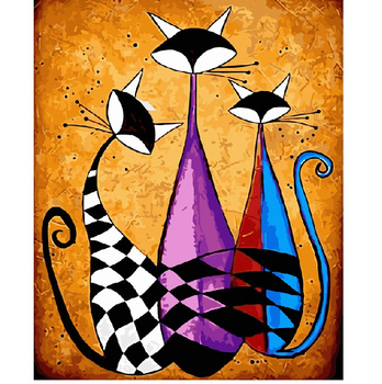 Malowanie Po Numerach Podobrazie 40x50 Cm Niki4 Trzy Koty