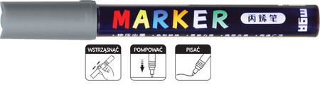 M&G Marker Akrylowy 2mm Szary S910