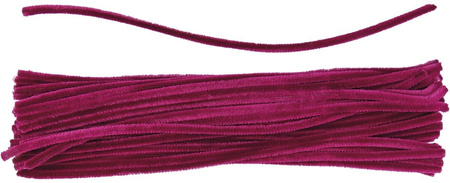 Titanum Druciki Dekoracyjne 0,6x30cm 50szt Fuksja