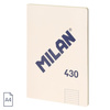 Milan Notes Klejony A4 48k. Linia Beżowy
