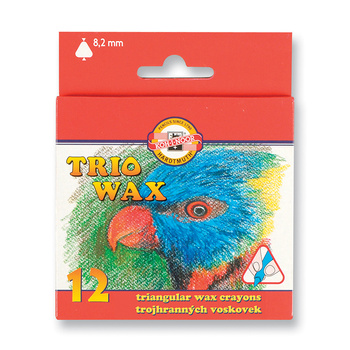 Koh-i-noor Kredki Trio Wax 8272/1 12 Kol. 8,2 Mm