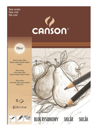 Canson Blok Rysunkowy A3 120g 25a