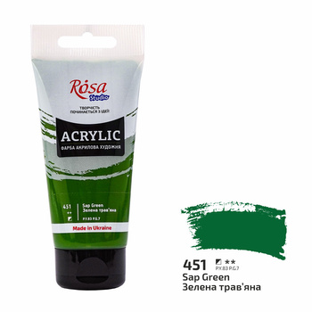 Rosa Studio Farba Akrylowa Sap Green 451 75 Ml
