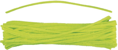 Titanum Druciki Dekoracyjne 0,6x30cm 50szt Żółty Neon