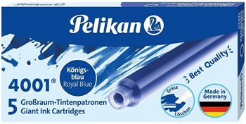 Pelikan Naboje Długie 5 Szt. Niebieskie