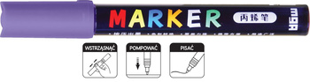 M&G Marker Akrylowy 2mm Fioletowy S800