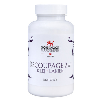 Koh-i-noor Decoupage 2 W 1 Klej + Lakier Mat 200 Ml