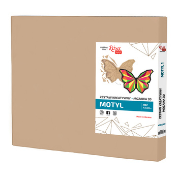 Rosa Talent Zestaw Kreatywny Obraz 3d Mozaika Motyl 1, Mdf 43x30 Cm