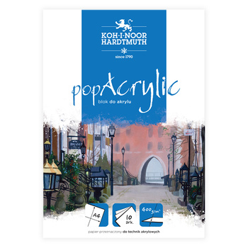 Koh-i-noor Blok Popacrylic A4 10 Ark. 400 G.