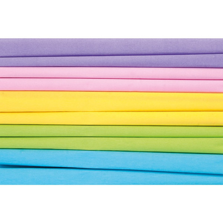 Happy Color Bibuła Marszczona 25x200cm 10szt. Mix Pastel