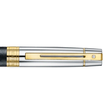 Sheaffer Długopis 300 Czarny Mat Z Wzorem Skuwka Chrom Pozłacane 9347