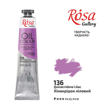 Rosa Gallery Farba Olejna Quinacridone Lilac 136 45 Ml