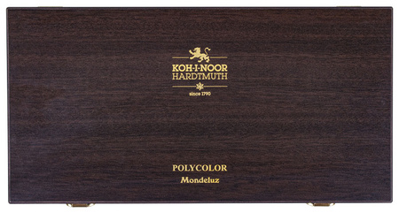 Koh-i-noor Zestaw Kredek 8896/6 72 Szt. Polycolor I Mondeluz Kaseta Drewniana