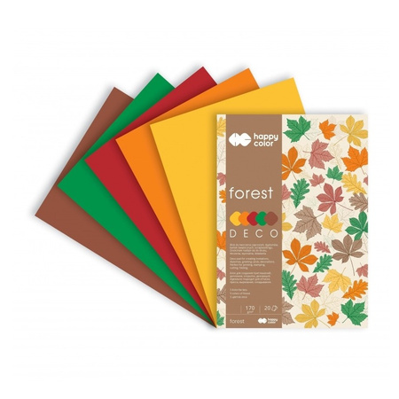 Happy Color Blok Deco Forest A4 20 Ark. 170 G.