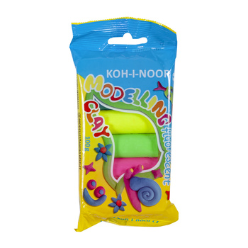 Koh-I-Noor Plastelina Fluorescencyjna 1315S05 5 Kolorów 100 G.