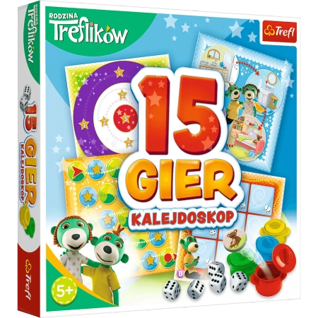 Trefl Gra Rodzina Treflików 15 Gier Kalejdoskop