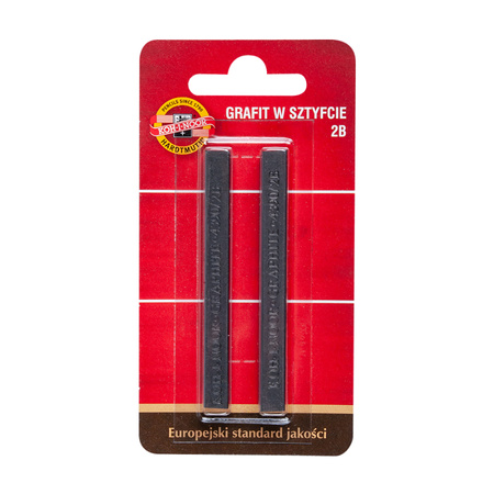 Koh-i-noor Grafit W Sztyfcie 4390/2b 7x7mm 2 Szt. Na Blistrze