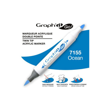 Graph'it Go! Marker Akrylowy Dwustronny Ocean 7155