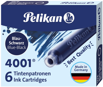Pelikan Naboje Krótkie 6 Szt. Niebieskie
