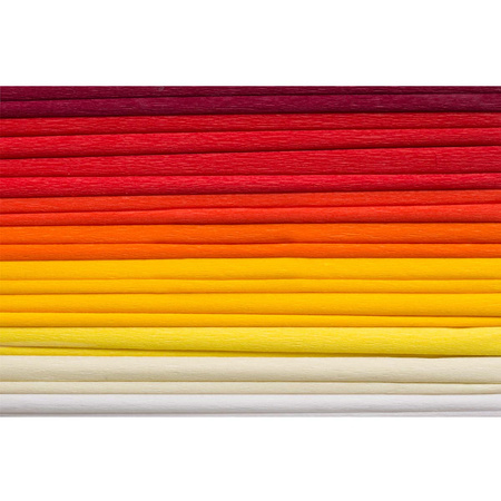 Happy Color Bibuła Marszczona 25x200cm 10szt. Mix Warm