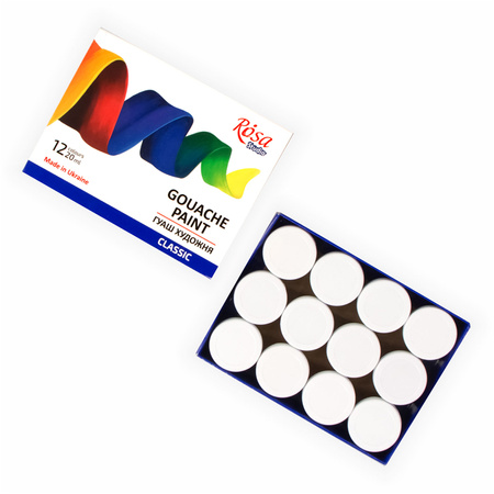 Rosa Studio Farby Gwasze Classic 12 Kol. 20 Ml
