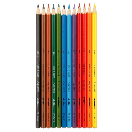 Koh-i-noor Kredki Akwarelowe 3716/K 12 Kolorów