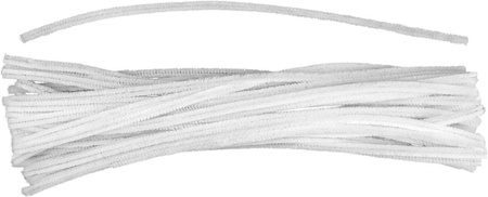 Titanum Druciki Dekoracyjne 0,6x30cm 50szt Biały