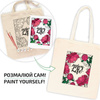 Rosa Talent Zestaw - Torba Do Malowania Peonies, Bawełna 220 G. 38x42 Cm