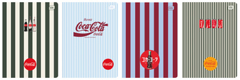 INTERDRUK ZESZYT A5 80K KRATKA SOFT TOUCH COCA COLA