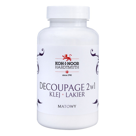Koh-i-noor Decoupage 2 W 1 Klej + Lakier Mat 200 Ml