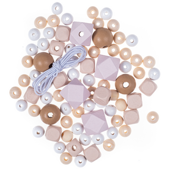 Dp Craft Koraliki Drewniane Nude 10-18 Mm 80 Szt.
