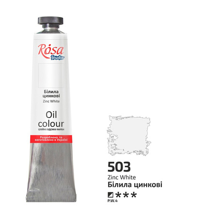 Rosa Studio Farba Olejna Zink White 503 45 Ml