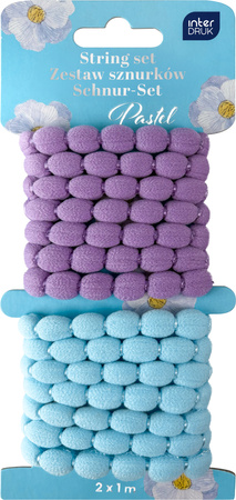 Interdruk Zestaw Sznurków Ozdobnych 2x1m Pastel