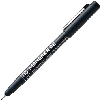 Kuretake Zig Mangaka 08 Czarny Cnm-08-010